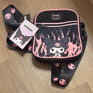 NWT Loungefly Kuromi Flames Crossbody